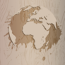 Wooden Earth Sticker