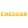 Word Cheddar Cheese Sticker