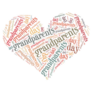 Word Cloud Grandparents Day Heart Sticker