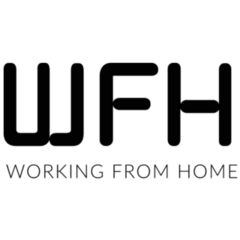 Work From Home Abbreviation Typography Sticker