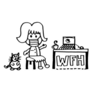 Work From Home Covid-19 Cartoon Doodle Sticker