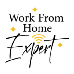 Work From Home Expert Quote Lettering Sticker
