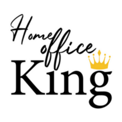 Work From Home, Home Office King Typography Sticker