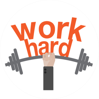Work Hard Fitness Sticker