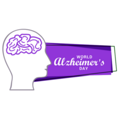 World Alzheimer Day Banner Sticker