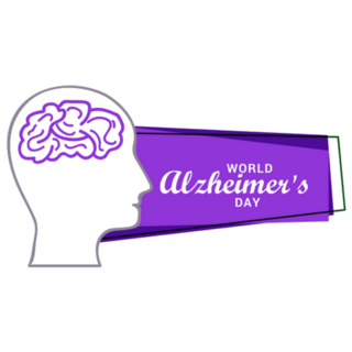 World Alzheimer Day Banner Sticker