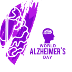 World Alzheimer Day Bright Awareness Sticker