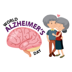 World Alzheimers Day Sweet Couple Sticker