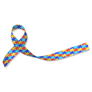 World Autism Awareness And Pride Day Puzzle Ribbon Sticker