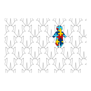World Autism Awareness Day Holding Hands Illustration Sticker