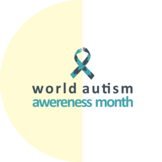 World Autism Awareness Month Blue Ribbon Sticker