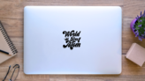 World Best Mom Crown Mothers Day Sticker on a Laptop (New) example