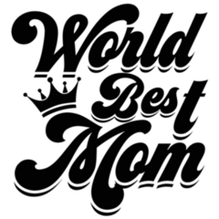 World Best Mom Crown Mothers Day Sticker