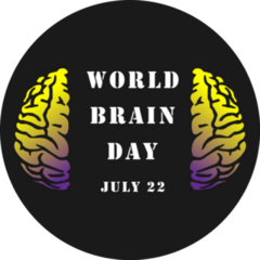 World Brain Day Brain Diseases July 22 Sticker
