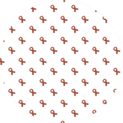 World Cancer Day, Seamless Pattern Of Ribbon Sticker