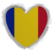 World Countries Heart Chad Sticker
