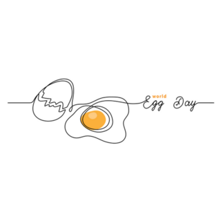 World Egg Day Breakfast Banner Sticker