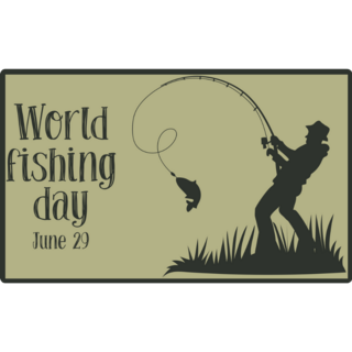 World Fishing Day Sticker