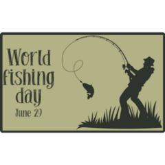 World Fishing Day Sticker