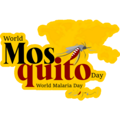 World Mosquito Day On Yellow Sticker