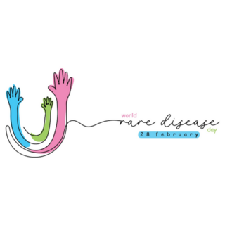 World Rare Disease Day Line Art Sticker