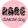 World Rare Disease Day Zebra Lettering Sticker