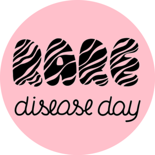World Rare Disease Day Zebra Lettering Sticker