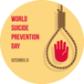 World Suicide Prevention Day Illustration Sticker