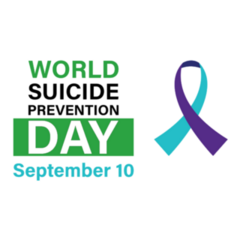 World Suicide Prevention Day Ribbon Sticker