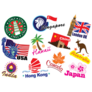 World Travel Sticker Sheet
