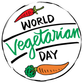 World Vegetarian Day Carrot And Pepper Sticker