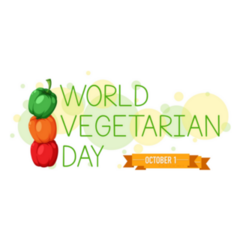 World Vegetarian Day October 1 Illustration Sticker 