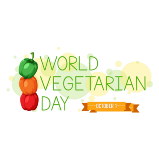 World Vegetarian Day October 1 Illustration Sticker 