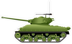 World War 2 Tank Sticker