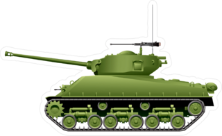 World War 2 Tank Sticker