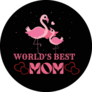 Worlds Best Mom Flamingo Mothers Day Sticker