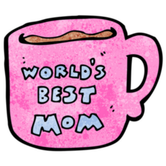 Worlds Best Mom Mug Sticker