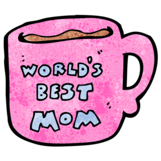 Worlds Best Mom Mug Sticker