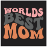 Worlds Best Mom Retro Lettering Sticker