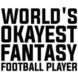 Worlds Okayest Fantasy Football Player Sticker