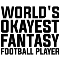 Worlds Okayest Fantasy Football Player Sticker