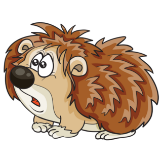 Worried Hedgehog Sticker