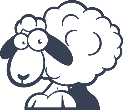 Worried Sheep Lamb Sticker