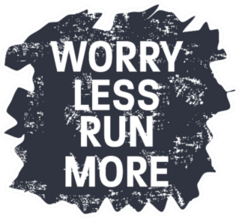 Worry Less Run More Fitness & Health Sticker