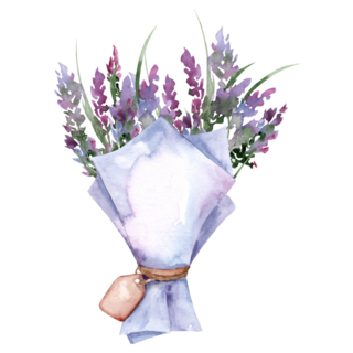 Wrapped Lavender Sticker