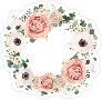 Wreath of Roses Flower Stickers