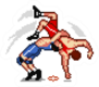 Wrestling Freestyle Wrestling Pixelated Sticker