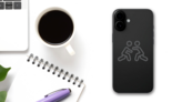 Wrestling Line Icons Sticker on a Phone (New) example