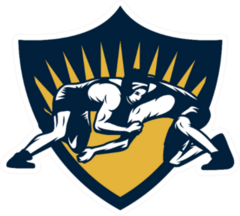 Wrestling Sport Logo Sticker