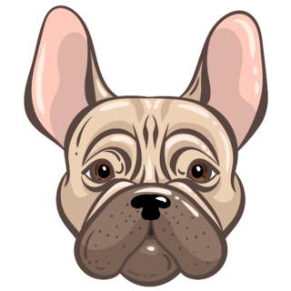 Wrinkle French Bulldog Sticker